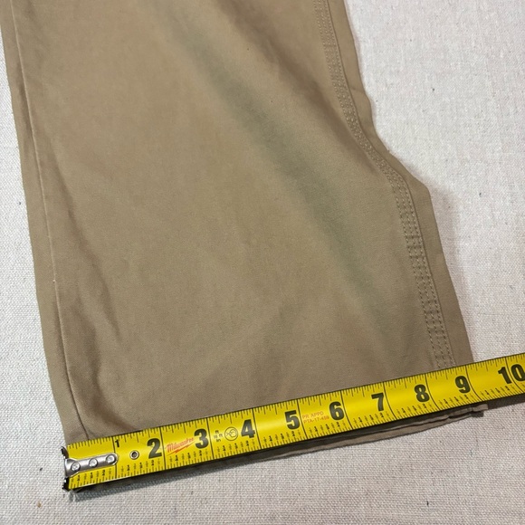 NWT Wrangler Five Star Premium Carpenter Jean Khaki Canvas Relaxed Mens Sz 44x32 - Picture 6 of 6